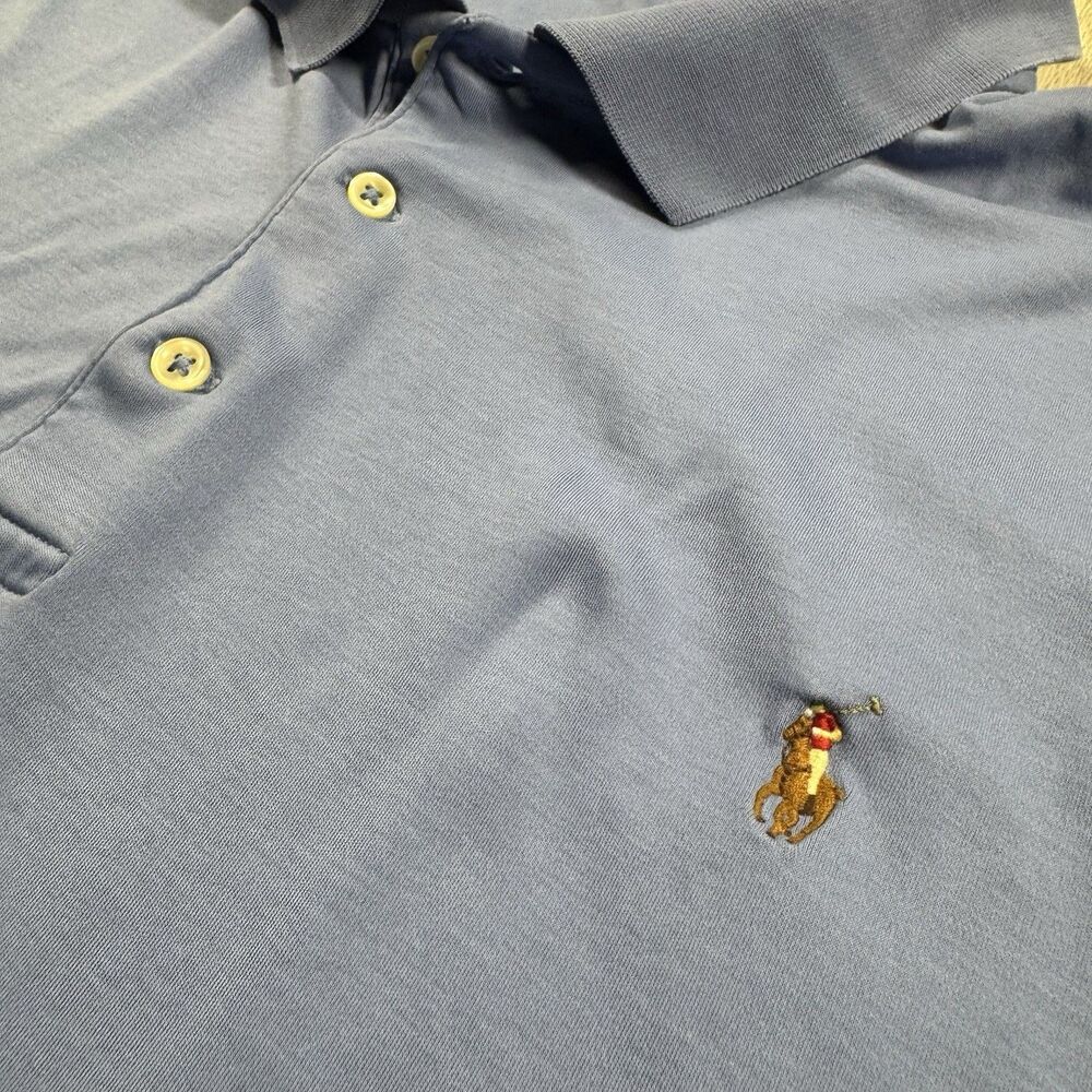 Polo Ralph Lauren Golf Polo Men’s 3XB Big Light Blue Flesh Pony Soft